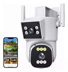 Camara De Seguridad Wifi De Doble Lente 2mp Hd 360° Exterior | Meses sin interés
