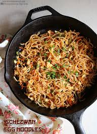 Schezwan Egg Noodles Recipe Sharmis Passions