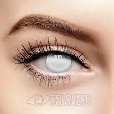 Black And White Contacts Logo The White Blind Zombie Halloween Colored Contact Lenses In 30 Day With This Sclera Effect Len Contact Lenses Colored Colored Contacts Halloween Contact Lenses