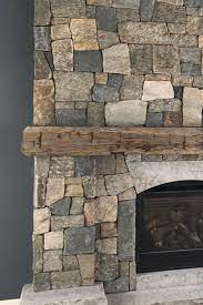 Modern Rustic Fireplace Interior Stone Veneer Living Room Interior Design Rustic Fireplaces Cottage Fireplace Masonry Fireplace