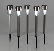 Buy solar garden lights and get the best deals at the lowest prices on ebay! Solar Gartenlicht Edelstahl 5 Teilig Wetelux Von Westfalia Ansehen