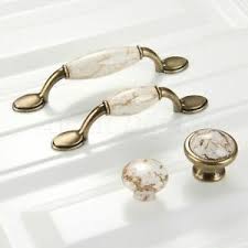 Kitchen and wardrobe cupboards need antique cabinet pulls to add the needed appealing essence. Vintage Marble Porcelain Kitchen Cabinet Handles Antique Cupboard Door Knob Pull Ebay