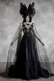 Dramatic Sheer Gothic Wedding Dress Haute Goth Bridal Gown Etsy Gothic Wedding Dress Dresses Modern Dress