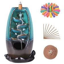 Helps to apply the right mood after a busy day at work or with. Buy Solejazz Waterfall Incense Burner Backflow Incense Holder Incense Fountain With 120 Incense Cones 30 Incense Sticks For Home Office Yoga Aromatcherapy Ornamen Online In Turkey B07yxy4kww