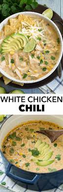 This White Chicken Chili Is Hearty Warming And Comforting It S A Great Alternative To Traditional Beef Chili And Makes A Yummy Dinners Recipes Delicious Soup