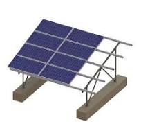 太陽光発電用アルミ地上架台 50kw用 ソーラーパネル用アルミ架台