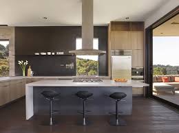 modern kitchen dark hardwood floors