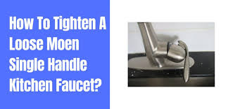 Before tightening everything down completely, have someone help you make sure the faucet is lined up properly behind the sink. How To Tighten A Loose Moen Single Handle Kitchen Faucet Kitchenhomelet