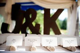 A 1/2 deep cut with the table saw blade set at a 10 degree angle makes the slots that hold the cards. Birch Wood Escort Card Holders