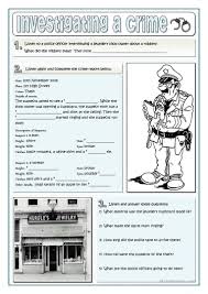 Investigating A Crime Worksheet Free Esl Printable Worksheets Made By Teachers Crime Investigations Writing Worksheets