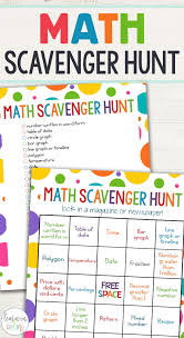 Take your time, race to the finish or pause the app to spend more time at a specific location. Math Scavenger Hunt Pin Learn In Color