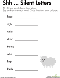 We'll show you how to gain some surprising. Shh Silent Letters Worksheet Education Com