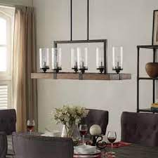Seat choices in the following colors: The Gray Barn Vineyard Metal And Wood 6 Light Chandelier With Seeded Glass Shades Chandelier Lighting Dining Room Lighting Rustic Chandelier