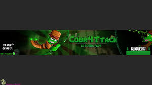 Découvrez la taille bannière youtube et les outils gratuits. Banniere Cobr4design