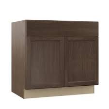 Do you think hampton bay vanity appears to be like great? Hampton Bay Shaker Assembled 36x34 5x24 In Base Kitchen Cabinet With Ball Bearing Drawer Glides In Brindle Kb36 Bdl The Home Depot Bathroom Vanity Base How To Install Countertops Staining Cabinets