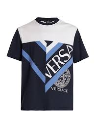 Check spelling or type a new query. Versace Men S Split Logo Jersey T Shirt In Blue Light Blue White Modesens