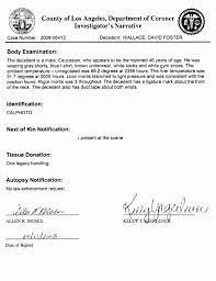 David Foster Wallace Autopsy The Smoking Gun