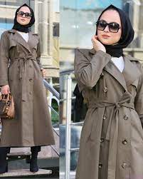Kusakli Tesettur Trenckot 2020 Trenckot Mutevazi Moda Mutevazi Kiyafetler