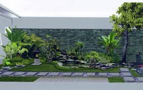 65 Desain Taman Depan Rumah Minimalis Dan Modern Memiliki Rumah Idaman Menjadi Impian Semua Orang Saat Ini Ba Desain Kebun Modern Taman Modern Desain Taman