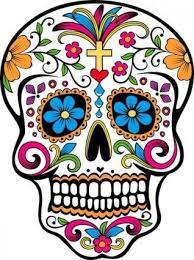 Day Of The Dead Skull Free Vector For Free Download About 2 Files Clipart Best Clipart Best Sugar Skull Tattoos Skull Art Skull
