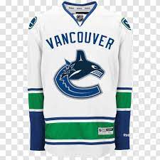 Jersey vancouver canucks johnny canuck liga de hockey nacional uniforme, canucks, camiseta, azul, logo png. Vancouver Canucks National Hockey League Jersey Nhl Uniform Richard Bachman Reebok Transparent Png
