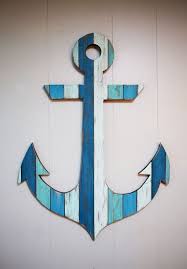Painted Wood Anchor 18 By Coastalcreationsnj On Etsy Anchor Wall Art Anchor Wall Decor Anchor Decor