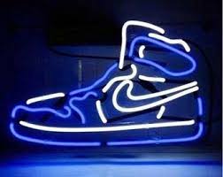 The screensavers installer download is required. Air Jordan 1 Shoes Led Neon Light Sign Hypebeast Chicago In 2021 Blue Neon Lights Neon Light Wallpaper Blue Aesthetic Dark