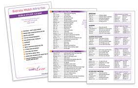 A thirteen lesson study guide for a men's training class. Bible Study Guides From Brenda Walsh Ministries