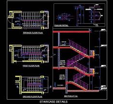 Modern staircase technic help you to make the most of the available space utilized. Double Storey Staircase Design Detail Showing Plan Detailed Sectional Elevation Ms Railing Design Railing Railing Design Staircase Design Home Stairs Design
