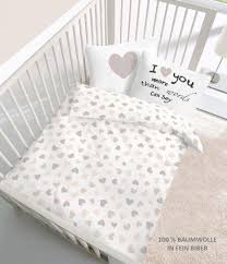 Fein Biber Baby Bettwasche Herz I Love You In Beige Grosse 40x60 100 X 135 Cm Hergestellt In Deutschland Ama Bettwasche Kinder Baby Bettwasche Bettwasche