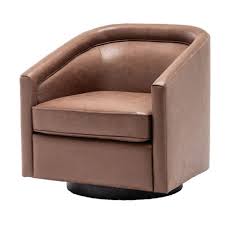 Eluxury Modern Swivel Faux Leather Accent Chair Target A set of two faux leather dining chairs so you can bring some elegance into your dining room.