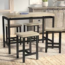 Bourges 5 Piece Pub Table Set In 2020 Pub Table Pub Table Sets Bar Table