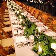 Maybe you would like to learn more about one of these? Table Runner Centerpiece Fresh Cedar Christmas Wedding Table Bridal Shower Table Decorations Table Runners Wedding