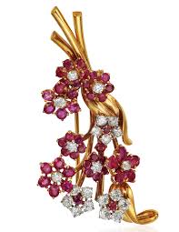 Maybe you would like to learn more about one of these? Van Cleef Arpels Ruby And Diamond Flower Brooch Christie S
