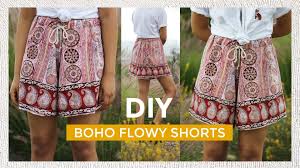 Diy Boho Flowy Shorts Boho Fashion Diy Boho Diy Diy Pants
