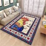 Animal Cock 3D Printing Soft Children'S Room Carpet 160 X 230 Cm - Low Pile  Non-Slip Area Rug - Washable - Anti-Stain, Non-Shedding: Nmentally ...