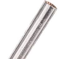 Techflex Thermashield Aluminized Fiberglass Tube .75" Dia., 100', Silver