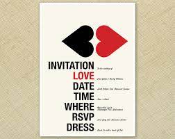 Wedding Invitation Retro Kissing Hearts Red Cream Black Funky Printable Designs 15 00 Via Etsy Funky Wedding Invitations Wedding Invitations Invitations