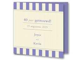 Tekst 40 Jaar Getrouwd Voorbeelden Trouwpost Nl