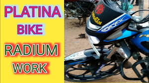 Platina Bike Radium Sticker Designing Bike Stickring Modify 72 Youtube