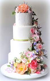 See more ideas about wedding, pastel wedding, spring wedding cake. Classic White Wedding Cake With Pastel Flowers Wedding Cakes With Flowers Floral Wedding Cakes Floral Cake