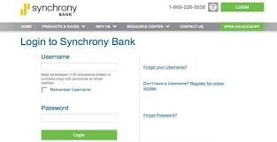 Synchrony Bank Login Login Online Banking Character Letters
