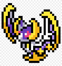 Study of pokemon gold and silver. Pixel Art Pokemon Lunala Png Download Pixel Art Pokemon Lunala Transparent Png 925x925 1298282 Pngfind