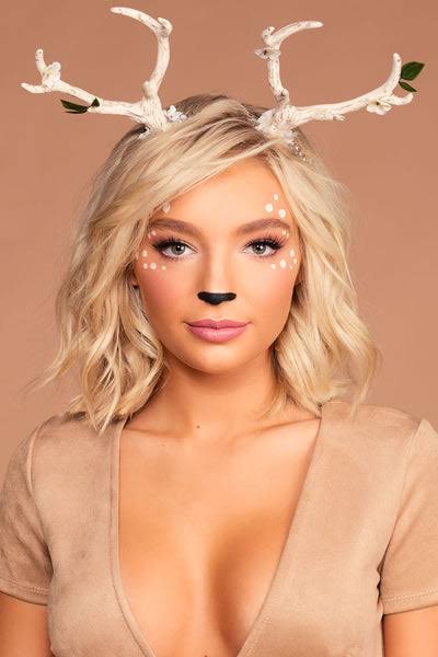 Simple DIY Deer Halloween Costume & Makeup!
