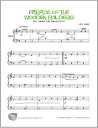 Parade Of The Wooden Soldiers Jessel Easy Piano Sheet Music Digital Print Visit Makingmusicfun Net Sheet Music Easy Piano Sheet Music Piano Sheet Music