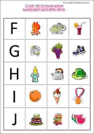 Kids practice upper and lowercase letters, letter sounds, and making patterns. Circle The Pictures Whose Names Begin With Given Letter Capital Letters Estudynotes