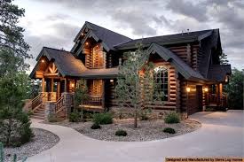 Beautiful Log Cabin Home Rumah Balok Kayu Arsitektur Rumah Impian