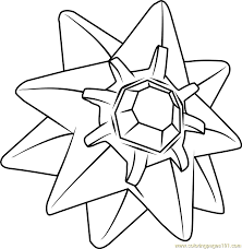 Ultra sun and ultra moon | sun and moon see more images pokédex name solgaleo category sunne pokémon types ability full metal body description it is said to live in another world. Starmie Pokemon Coloring Page For Kids Free Pokemon Printable Coloring Pages Online For Kids Coloringpages101 Com Coloring Pages For Kids