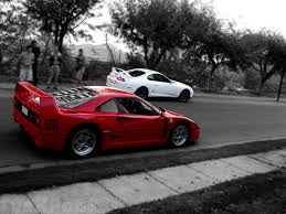 Mirá también a 32 años de la muerte de enzo ferrari: Ferrari F40 Toyota Supra Rz Jza80 La Vie En Rouge Flickr
