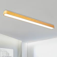 They do not take up prime real estate and there are a variety of styles to choose from. Modern Wood Pendant Light 18w 54w 3000k 6500k Linear Ceiling Fixture 47 24 Long Wooden Linear Flush Ceiling Light In Acrylic Shade 3 Sizes Available Takeluckhome Com
